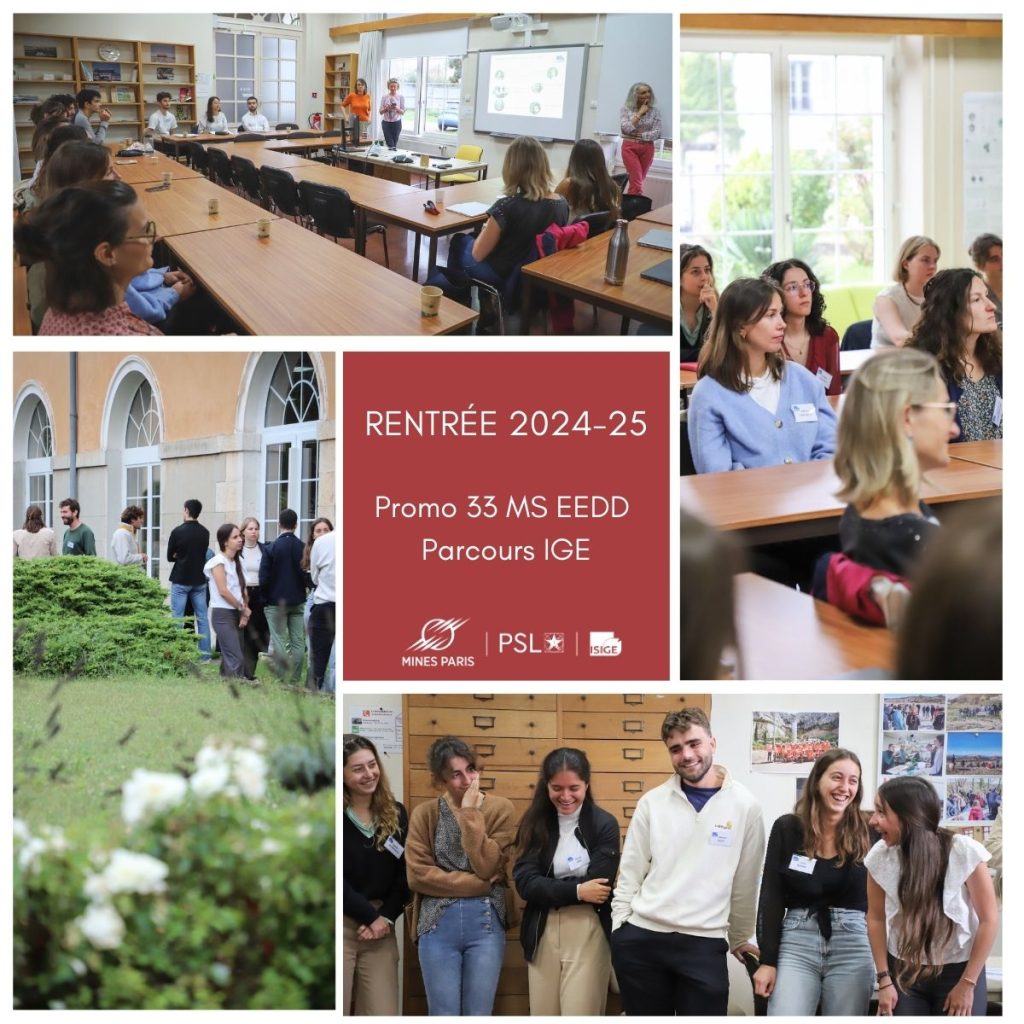 Rentrée 2024 MS EEDD Parcours IGE